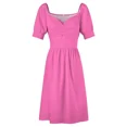 thumbnail image 5 of Hot Pink Sleeveless Dress dresses for women clothes luxury woman evening dress, 5 of 7