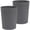Dark Grey, variant on General Small Trash Can Plastic Wastebasket Round Garbage Container Bin for Bathroom, Kitchen, Bedroom, Home Office, College Dorm, Black