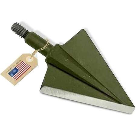 VPA 11/8 2 Blade 200 grain Left Single Bevel Broadhead Screw-In S7 Premium Tool Steel 56-58 Rockwell 3 Pack Made in the USA