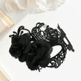 thumbnail image 4 of Unique Bargains 1 Pc Rose Phoenixs Party Mask Black Lace, 4 of 5