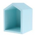 thumbnail image 1 of Soporte de tarta Forma Estante De Exhibición De Dormitorio Decoración Artesanal Azul de una sola capa Soledad Soporte de la torta de la forma de la casa, 1 of 10