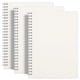 thumbnail image 1 of Cuaderno en blanco RETTACY, espiral, 3 pzs - A5 sin líneas, cubierta transparente, papel 100 g/m², 480 pág, 5.7x 8.3, 1 of 3
