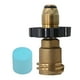 thumbnail image 2 of El adaptador del tanque convierte el adaptador de manguera de propano, parrillas de Gas duraderas de latón, fácil instalación 89mm x 51mm Zulema El adaptador del tanque se convierte, 2 of 8