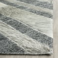 thumbnail image 3 of SAFAVIEH Studio Leather Byrne Geometric Area Rug, Ivory/Dark Grey, 4' x 6', 3 of 6