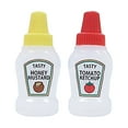 thumbnail image 2 of Cheers.US 4 Pcs Mini Ketchup Bottle Honey Mustard Squeeze Bottles Portable Sauce Container for Office Worker Bento Box Diner Condiment Mayo Syrup Salad Dressing BBQ,Transprent, 2 of 7