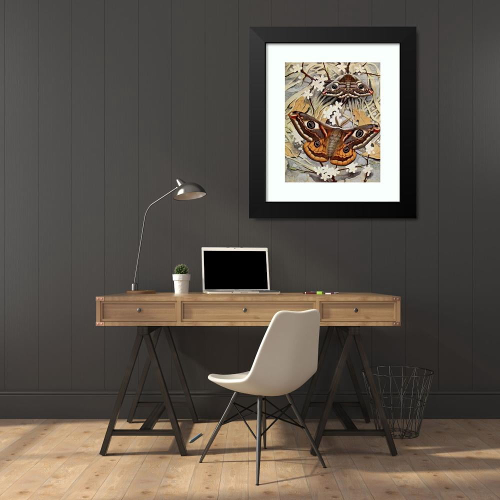 Paul-Andre Robert 20x24 Black Modern Framed Museum Art Print Titled - Le Petit-Paon De Nuit (1934)