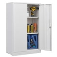 thumbnail image 5 of DSstyles 42" Storage Cabinet with Locking Doors Adjustable Shelf Metal Folding Filing Storage Cabinet for Office Home School Garage, 5 of 9