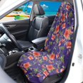 thumbnail image 3 of Uourmeti 1 Pack Car Seat Towel Cover in Red Hibiscus Floral Theme, Waterproof Plush Microfiber Cover Compatible with Vans Trucks SUVs, 3 of 7