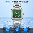 thumbnail image 4 of SKMEI Men Watches Analog Quartz Stainless Steel Watches for Men Waterproof Luminous Date Classic Men Wrist Watch, 4 of 7