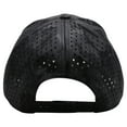thumbnail image 5 of US Flag Embroidery Visor Shiny Camo Perforated Baseball Hat Cap (Black), 5 of 6