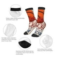 thumbnail image 3 of Kdxio Basketball Shot Print Children's Socks for Daily Wear and Sports Use Colorblock Mid-Calf Design Breathable Material, 3 of 5