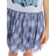 Disney Girls Stitch Hooded Cosplay Dress with Tulle Skirt, Sizes 4-16