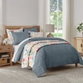 thumbnail image 4 of Levtex Home - Melange Stitch Quilt Set - Twin Quilt and One Standard Sham - Solid Stitched - Chambray - Quilt (68x86in.) and Sham (20x26in.) - Reversible - PolyCotton Blend, 4 of 6