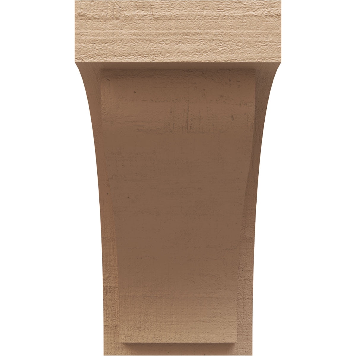 9"W x 18"D x 18"H Classic Helena Rough Cedar Woodgrain TimberThane Corbel, Primed Tan
