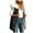 Black, variant on Long Puffer Vest for Women Reversible Fleece Sherpa Jacket Sleeveless Hooded Zip Up Fur Trim Winter Coat Fall Vests Outerwear (Gold, XL)