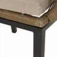 thumbnail image 5 of Wahl Wicker Outdoor Dining Chair with Cushion, Set of 2, Light Brown and Beige, 5 of 8