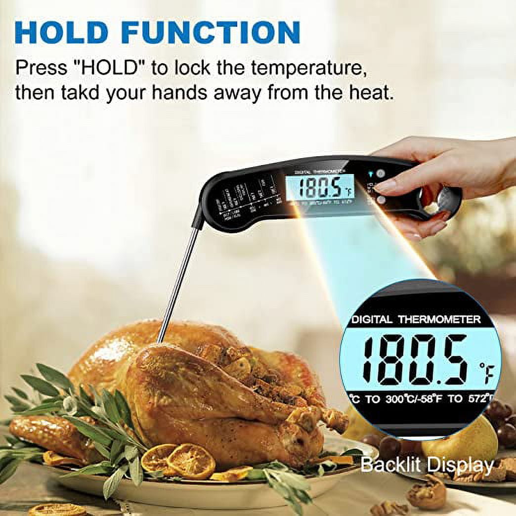 Digital Instant Read Food Temperature Probe Meat Thermometer Fork Digital  Modes Cooking Roasting BBQ Beverage Wyz13898 - China Thermometer and Meat  Thermometer price