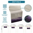 thumbnail image 7 of Hokiten Table Runners 90 Inches Long Dress Scarves, Purple Beige Ombre Farmhouse Coffee/Dining/Kitchen Table Runner for Living Room, Minimalist Ocean Waves Linen 13x90 Inch, 7 of 7