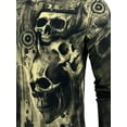 thumbnail image 6 of Xtreme Couture By Affliction Men's Long Sleeve T-shirt Death's Grin, 6 of 8