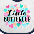 thumbnail image 4 of Inktastic Little Buttercup Hearts Boys or Girls Baby Bib, 4 of 4