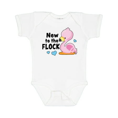 

Inktastic New to the Flock Cute Baby Flamingo Gift Baby Boy or Baby Girl Bodysuit