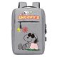thumbnail image 1 of Mochila Snoopy Para Mujeres De Estudiante Bolsa De Viaje La Escuela Ordenador Portátil Para Hombres Coreano Bagpack (Interfaz USB), 1 of 4