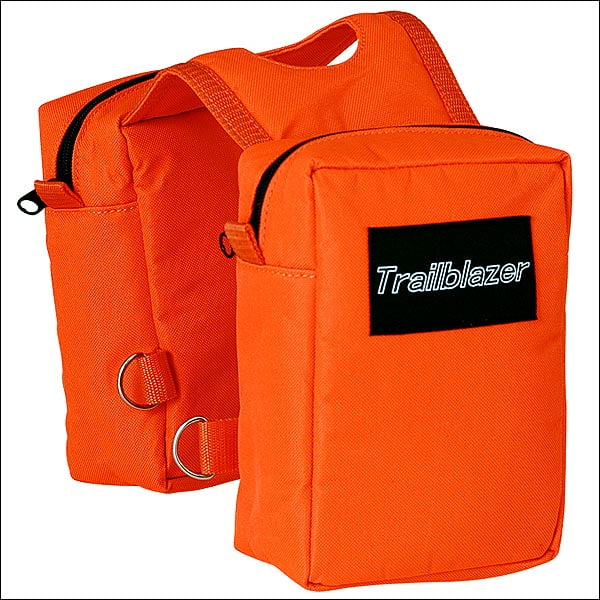 ORANGE HILASON 600D POLY INSULATED HORSE SADDLE HORN BAG WITH 2