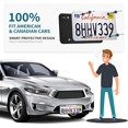 thumbnail image 4 of Aujen Silicone License Plate Frames  1 Pack Universal US Car Black License Plate Bracket Holder/Cover.Rust-Proof  Rattle-Proof  Weather-Proof, 4 of 6