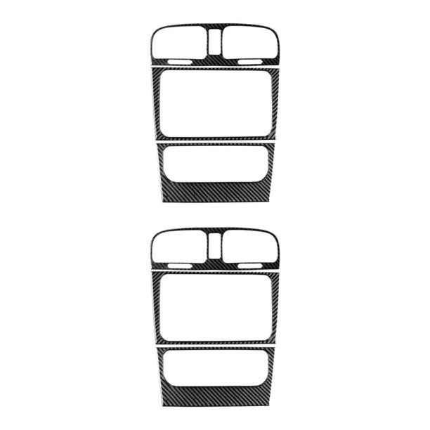 Riwesomey Ajuste de la cubierta del panel del CD de la salida de aire del centro del automóvil para Golf 6 MK6 GTI 2008-2012 Tipo 1 2piezas