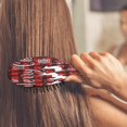 thumbnail image 3 of Red Christmas Pattern Hair Brush,Girls Detangling Hair Brush,Glide Through Tangles with Ease for Wet & Dry Hair,8.8"X2.8", 3 of 7