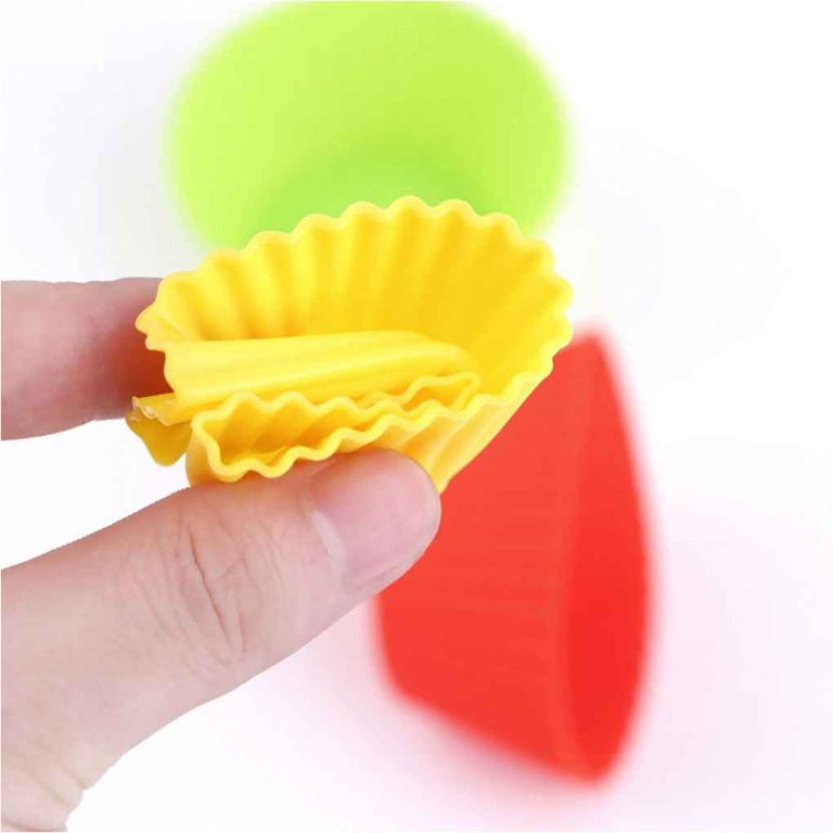 12pcs Round Shaped Muffin Cupcake Silicone Baking Molds Muffin Cups