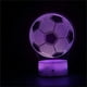 thumbnail image 3 of Bonita luz nocturna de fútbol de ensueño para niños, lámpara de ilusión 3D, cambio de 16 colores con Control remoto, decoración de habitación, regalos para niños y niñas, 3 of 5