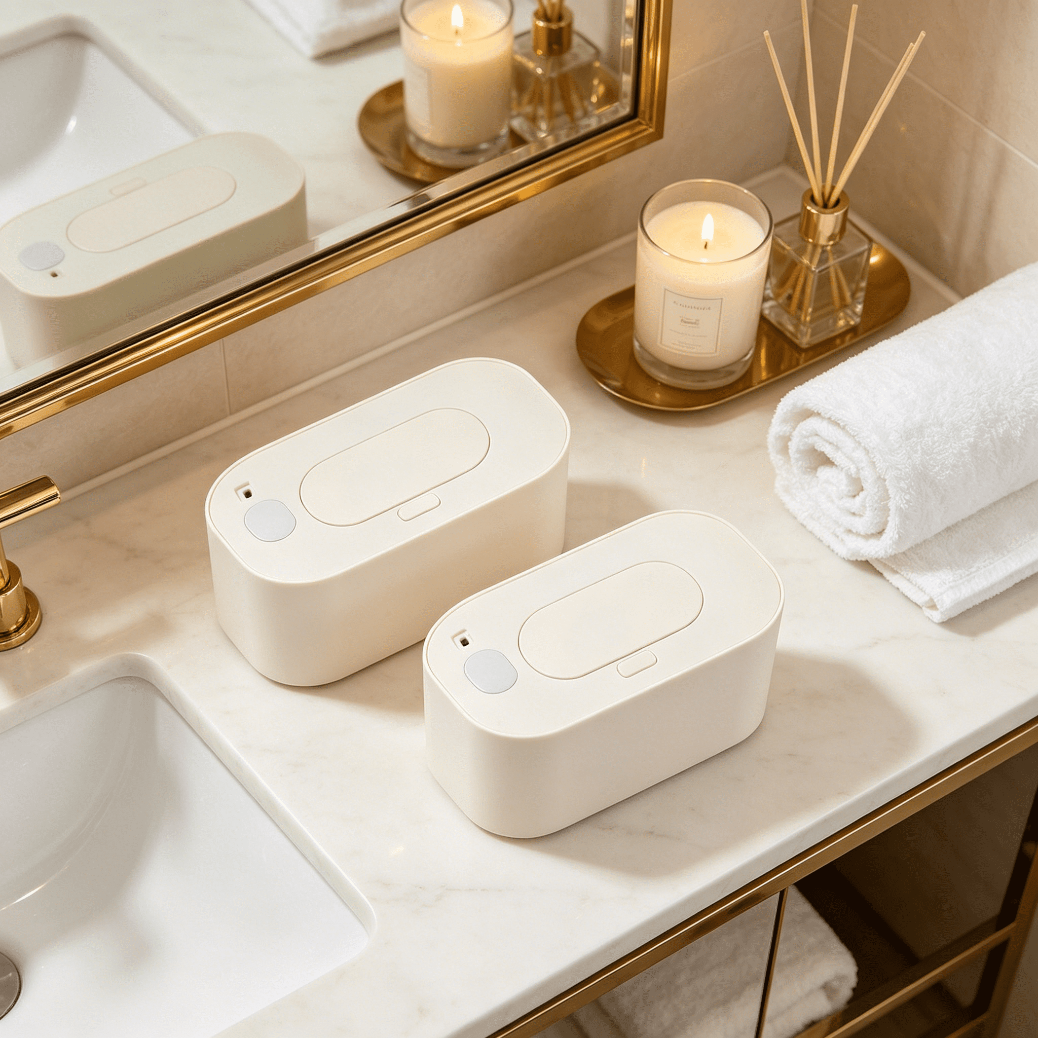 QARUN 2026 New Wipe Warmer,Top Heating with Fresh Bottom Baby Wipes,Usb-Powered Convenience for Nursery,Travel,Home Baby Wipe Warmer,White