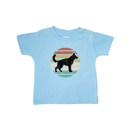 

Inktastic German Shepherd Silhouette Vintage Retro Gift Baby Boy or Baby Girl T-Shirt