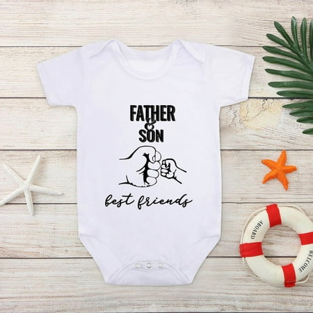 

Loopsun Rompers Toddler Kids Baby Boys Girls Fashion Cute Solid Color Letter Print Short Sleeve One-piece Romper Jumpsuit Birthday Gifts for Girls Boys Children