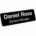 thumbnail image 3 of HLONK Custom Laser Engraving Metal Name Tags Badge for Business Personalized Identification ID Tag with Pin  Clear And Easy to Read., 3 of 4