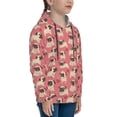thumbnail image 3 of Lsque Cute French Bulldog Patten Youth Hoodie Sweatshirt Pullover with Kangaroo Pocket Boys and Girls Hoodie Warm Hoodie for Kids-Medium, 3 of 6