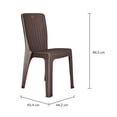 thumbnail image 3 of Silla Plásticos La Ardilla Rattan Alegria  Chocolate, 3 of 4