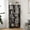 Black, variant on S-HOME 5-Tier L-Shaped Corner Bookshelf in Design Freestanding Storage Shelf for Living Room, Office and Bedroom