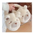 thumbnail image 3 of VICKYPOP Womens Cute Bear Slippers, Cozy Fuzzy Slippers Soft Plush Little Bear Winter Warm House Shoes, 3 of 11