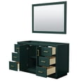thumbnail image 2 of Wyndham Collection Miranda 54" No Sink Wood Single Bathroom Vanity in Green/Gold, 2 of 5