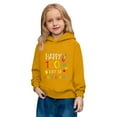thumbnail image 5 of IWRICH Happy 100th Days of Kindergarien Hoodies for Boys Girls Long Sleeve Lined Hooded Sweatshirts Cute Tops,Size 2-14 Years Yellow 160, 5 of 7