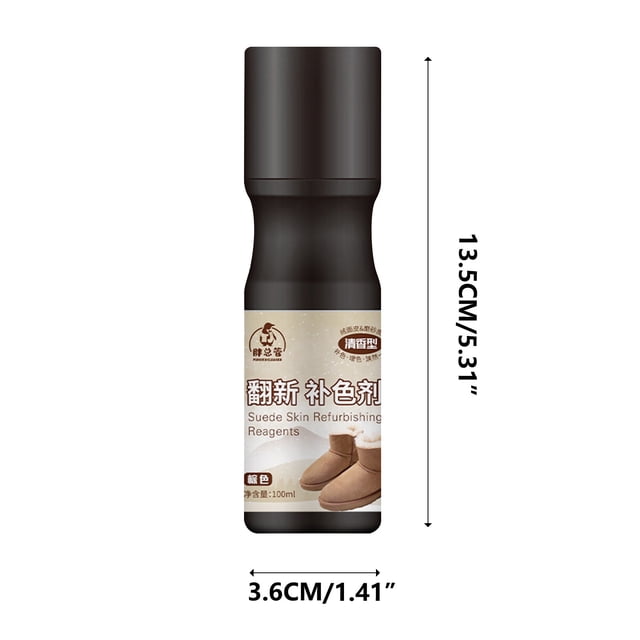 fheaev 100ml Leather Shoe Cleaning And Agent Color Repair Matte Shoe Powder Maintenance Solution Suede Leather Washing Suede Artifact