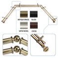thumbnail image 2 of InStyleDesign  Eugene 13/16" Bay Window Double Curtain Rod - 20-36 inches, 38-72 inches, 2 of 5