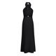 thumbnail image 5 of Vestido largo de verano para mujer, cuello halter cruzado, sin mangas, color sólido, recortado, sin espalda, fluido, línea A Pompotops ghjkhdj3819, 5 of 7