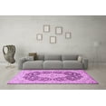thumbnail image 3 of Ahgly Company Indoor Rectangle Medallion Purple Traditional Area Rugs, 4' x 6', 3 of 4