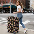thumbnail image 5 of Pioneer Flower Floral Print Pattern Luggage Cover,Stretch Travel Baggage Protector with Top & Side Openings, Tear Resistant Gift Ideas for Students Professionals,XL(29-32in), 5 of 7