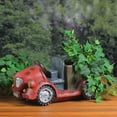 thumbnail image 4 of Northlight 14.5" Red Vintage Car LED Lighted Solar Powered Outdoor Garden Patio Planter, 4 of 4