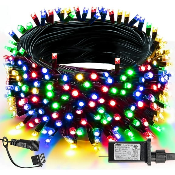 Halloween Lights,200 LED 66FT OutdoorHalloween Lights Plug in with 8 Modes,Waterproof Halloween Lights Outdoor,Indoor Decorations for Party Yard Haunted House Decor,Orange and Purple