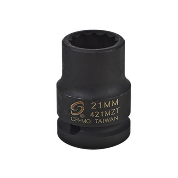 Sunex Tools 421MZT - 3/4" Drive 21MM 12 Point Thin Wall Impact Socket